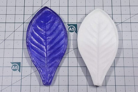 Gardenia leaf double splice with silicone No-3 <span style="color: #ff0000;">©</span> <br> ใบพุดซ้อนประกบคู่ด้วยซิลิโคน เบอร์-3 <br> SKU: 128-01