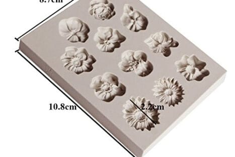 Fondant Chocolate Flower Silicone Mold <br> แม่พิมพ์ซิลิโคน ดอกไม้น้ำตาลช็อกโกแลต <br> SKU: 2027