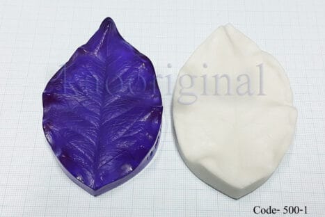 Rose leaf double splice with silicone A <span style="color: #ff0000;">©</span> <br> ใบกุหลาบ กระกบ <br> SKU: 500-01