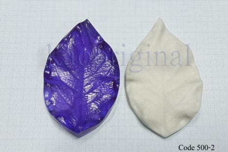 Rose leaf double splice with silicone B <span style="color: #ff0000;">©</span> <br> ใบกุหลาบ กระกบ <br> SKU: 500-02
